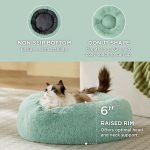 Multi - Color Plush Donut Cat Beds: Soft, Snuggly, and Purrfectly Loved by Cats!