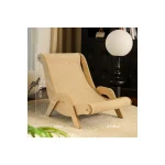 LowPurr Curved Rattan-Style Cat Lounge Bed with Replaceable Pad product image 2