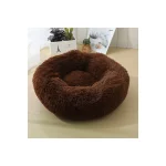 LowPurr Shaggy Donut Cat Bed with Deep Plush Rim product image 4