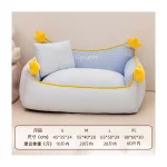 LowPurr Blue Pillow Sofa Cat Bed with Soft Backrest - pink