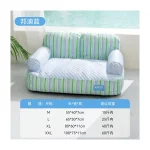 LowPurr Blue Pillow Sofa Cat Bed with Soft Backrest product image 2