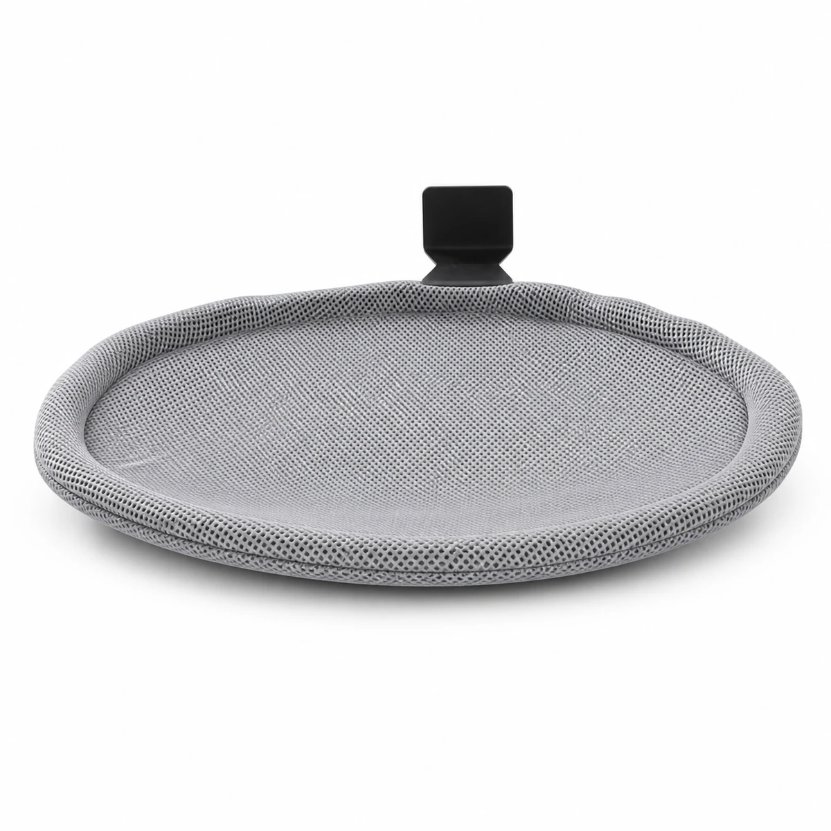 LowPurr Clamp-On Desk Cat Hammock with Plush Oval Basket LowPurr Clamp-On Desk Cat Hammock with Plush Oval Basket white background product photo