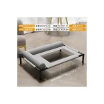 LowPurr Gray Raised Cat Cot with Bolster-Style Side Rails product image 4