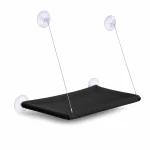 LowPurr Clear Window Hammock Cat Bed with Suction Cups white background product photo