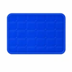 LowPurr Blue Cooling Cat Mat for Large Indoor Lounging white background product photo